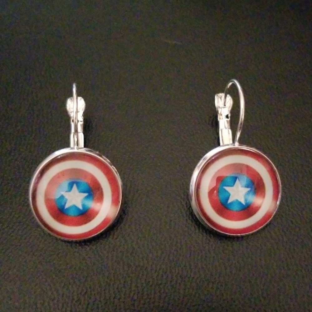 Captain America Earrings